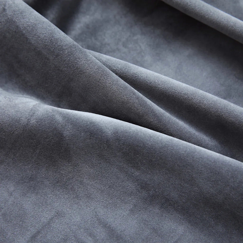 Tende Oscuranti con Anelli 2 pz Antracite in Velluto 140x225 cm 134497