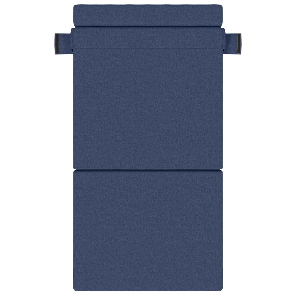 Divano letto | Sof¨¤ letto | Letto singolo Pieghevole Blu 100 x 80 x 60 cm Tessuto