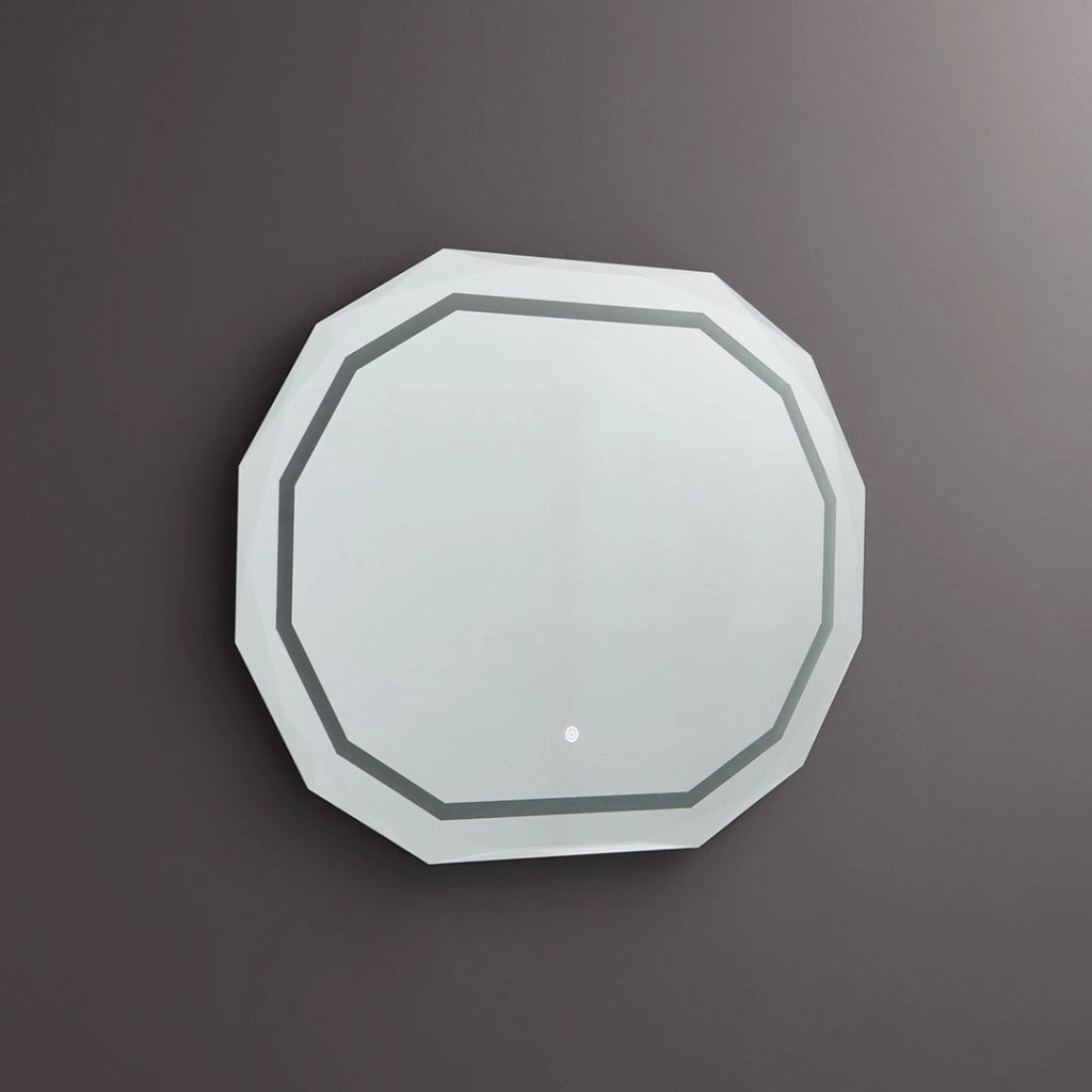 Specchio 90x70 con bordo illuminato a led