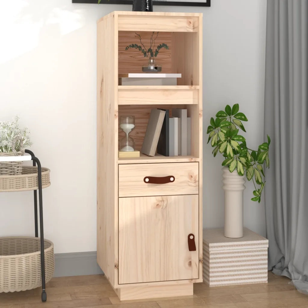 Credenza | Madia | Buffet da pranzo | Armadio da pranzo 34x40x108,5 cm in Legno Massello di Pino