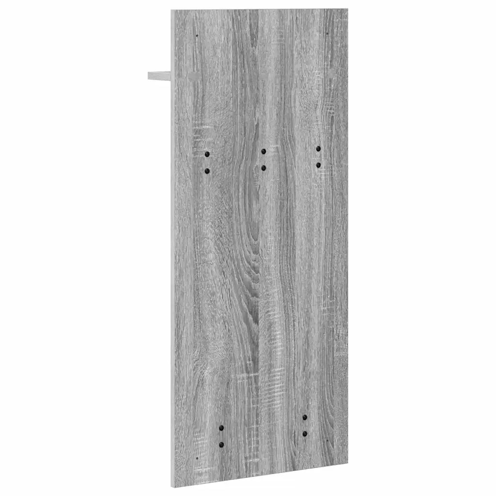 Appendiabiti a muro A parete Grigio Sonoma 40 x 10 x 90 cm 874456