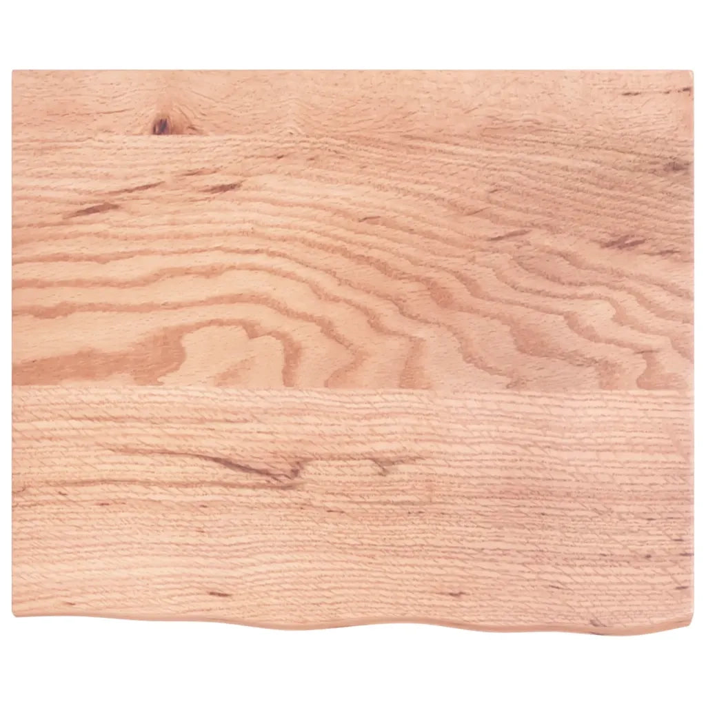 Piano Bagno Marrone Chiaro 60x50x2 cm Legno Massello Trattato CFW5697474