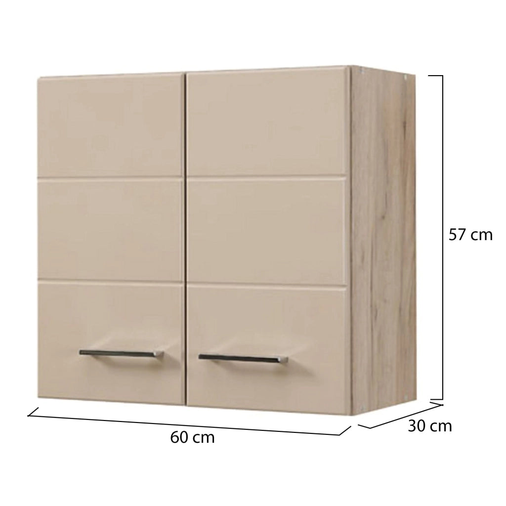 Mobile da Cucina Volvera, Dispensa da Cucina un Ripiano, 60x30x57h cm Beige