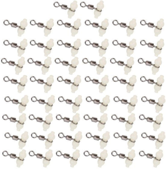 Accessori per pesca - Kit a 50 pezzi - Forma T - Leggero - Flessibile - Imlumi a strisce - Lega di alluminio - Resistenti agli urti - Accessori per pesca