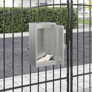 cassetta postalepastkastei Nero 30 x 20 x 55 cm Acciaio zincato 874952