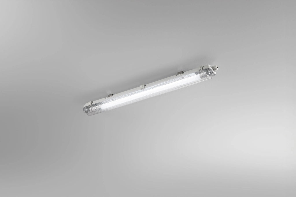 PLAFONIERA STAGNA LED ATLANTIC SILVER 1 LUCE ATTACCO T8 I INCLUSO IP65 60CM 4000K 900LM 9W