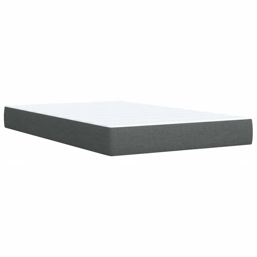 Letto box spring con materasso Grigio Scuro 120 x 200 cm 3454846