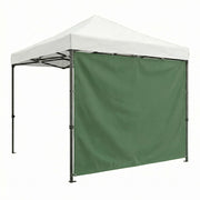Telo laterale per gazebo da giardino. Telo di ricambio in PVC con velcro. Colore Verde 300X200H cm