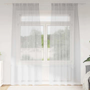 Tenda in Velo 2 pcs Grigio chiaro 260 x 140 cm Poliestere 4108026