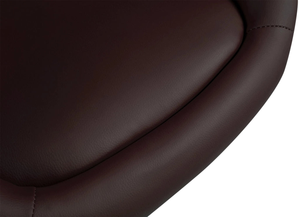 Set 2x Sgabelli Lounge Miami V2 in similpelle marrone