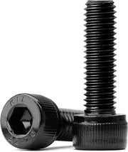 Bouti cilindrici M6 x 16 mm - Duro e resistente alla ruggine - Ossidato nero - A vite a spirale completa - 30 pezzi - Per diverse applicazioni
