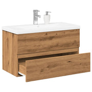 Mobile con Lavabo Integrato Rovere Artigianale 3328924