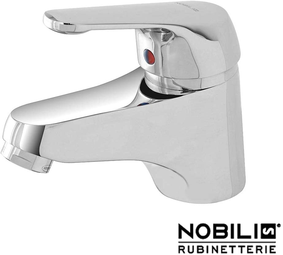 Miscelatore monocomando per lavabo Nobili serie Italia rubinetto piletta scarico
