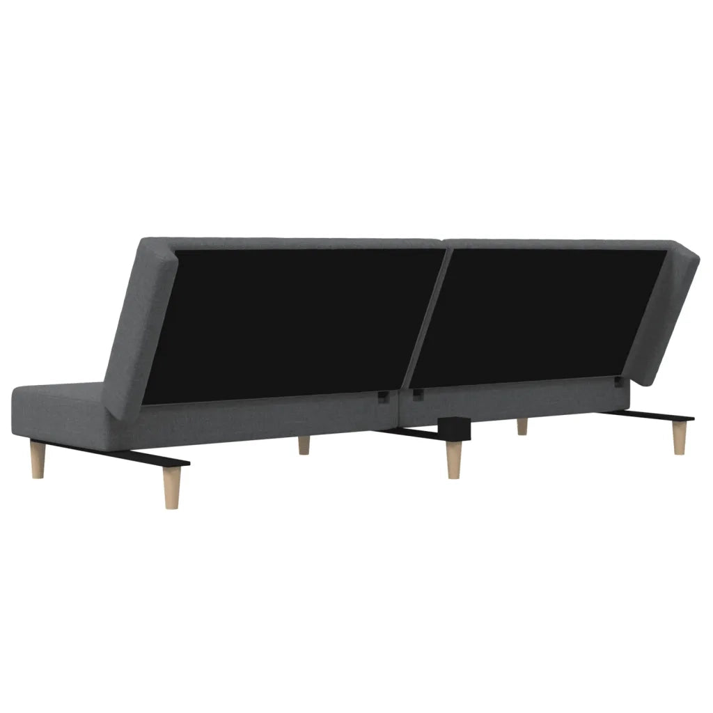 Divano letto | Sof¨¤ letto | Letto singolo a 2 Posti Grigio Chiaro in Tessuto