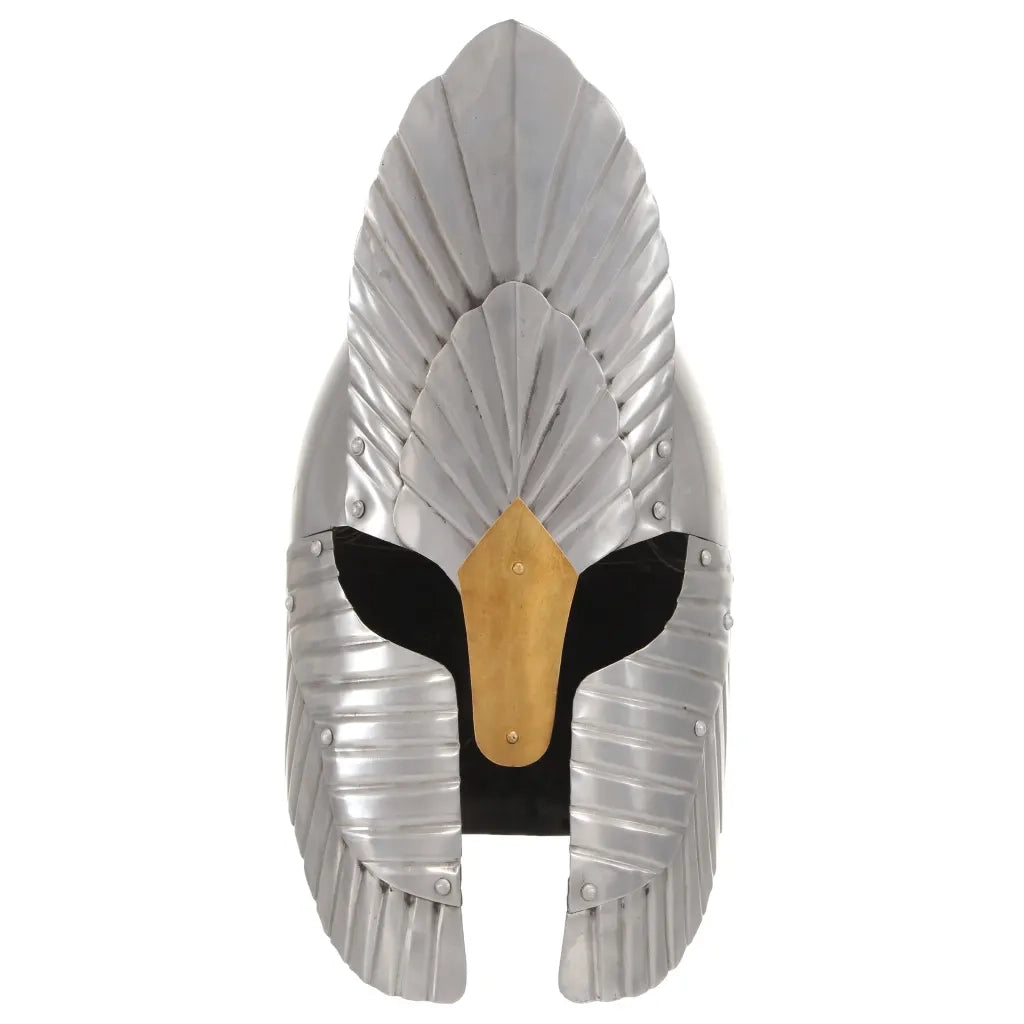 Elmo da Cavaliere Medievale Fantasia LARP Argento in Acciaio CFW2389145