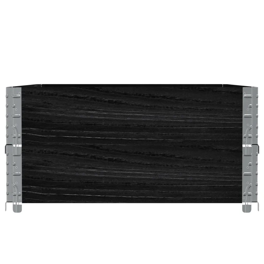 Fioriera da Giardino Nera 120x80 cm Legno Massello di Pino 3295848