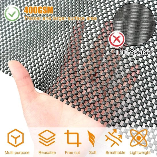 Pavimento antiscivolo 100 x 120 cm - Pavimento antiscivolo per pavimenti e porte - Pavimento antiscivolo - Sottotappeto multifunzionale - PVC - Ideale per pavimenti e porte