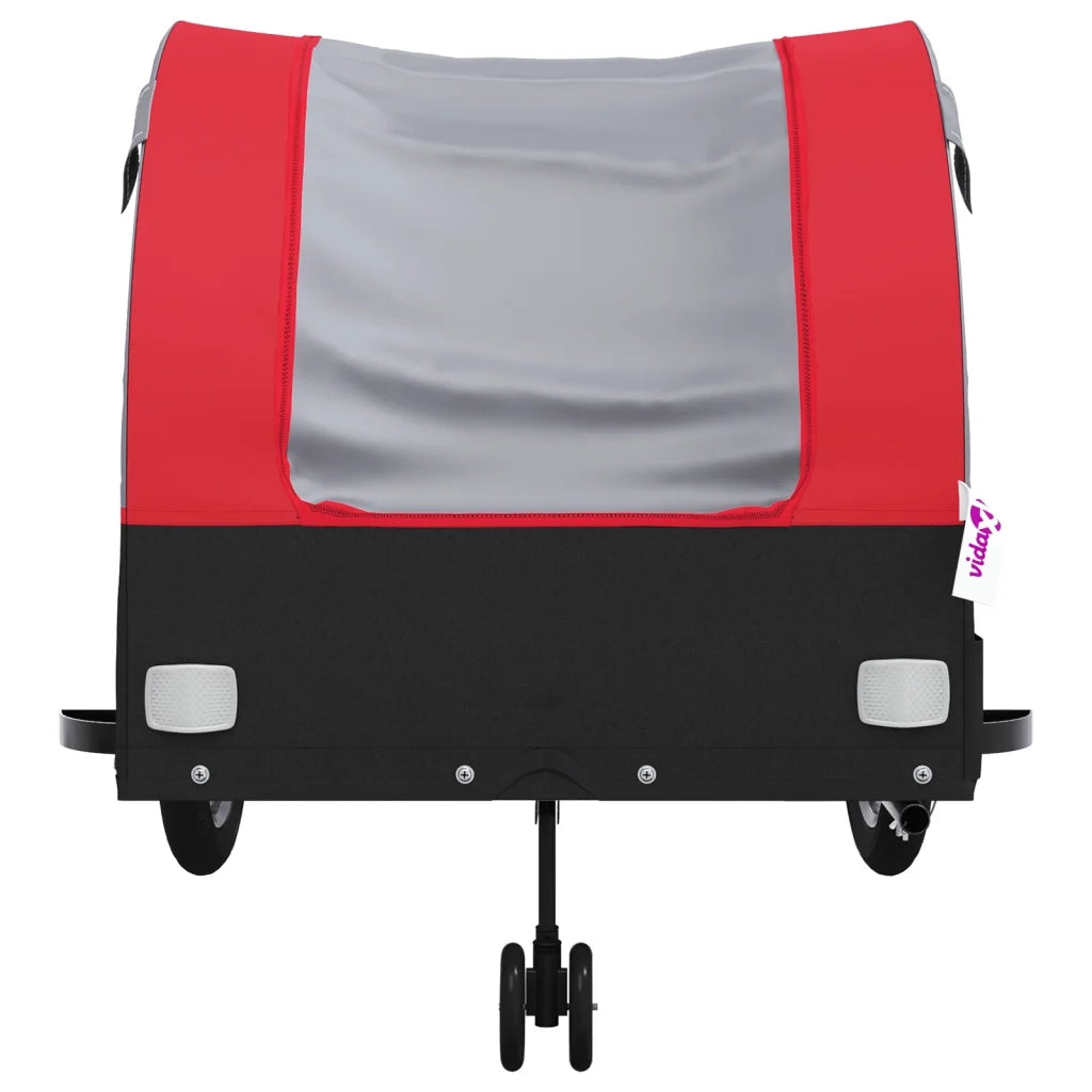 Rimorchio da Bici Nero e Rosso 45 kg in Ferro CFW7413126