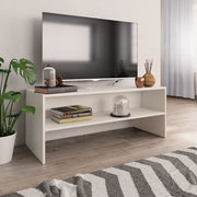 Mobile Porta TV Bianco 100x40x40 cm in Legno Multistrato 800045