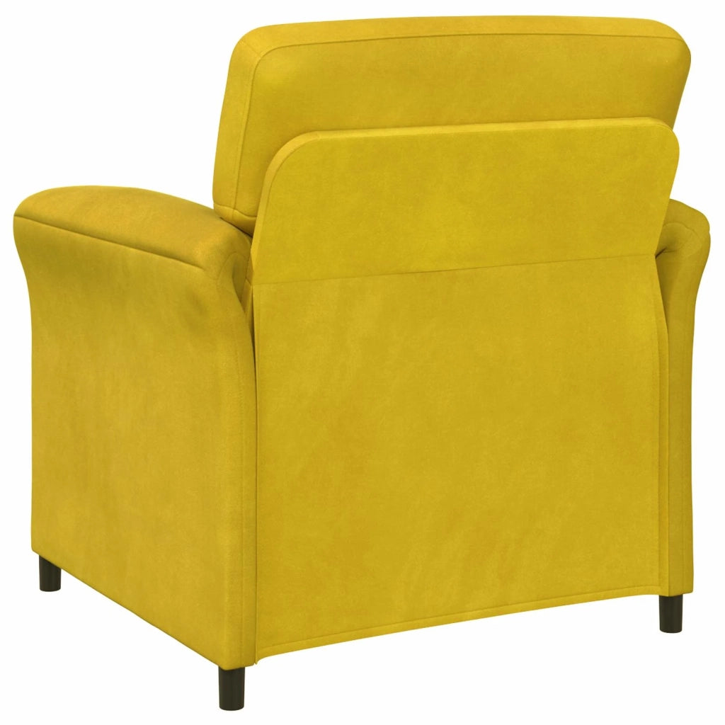 Set di divani 2 pz Giallo Velluto 3424906