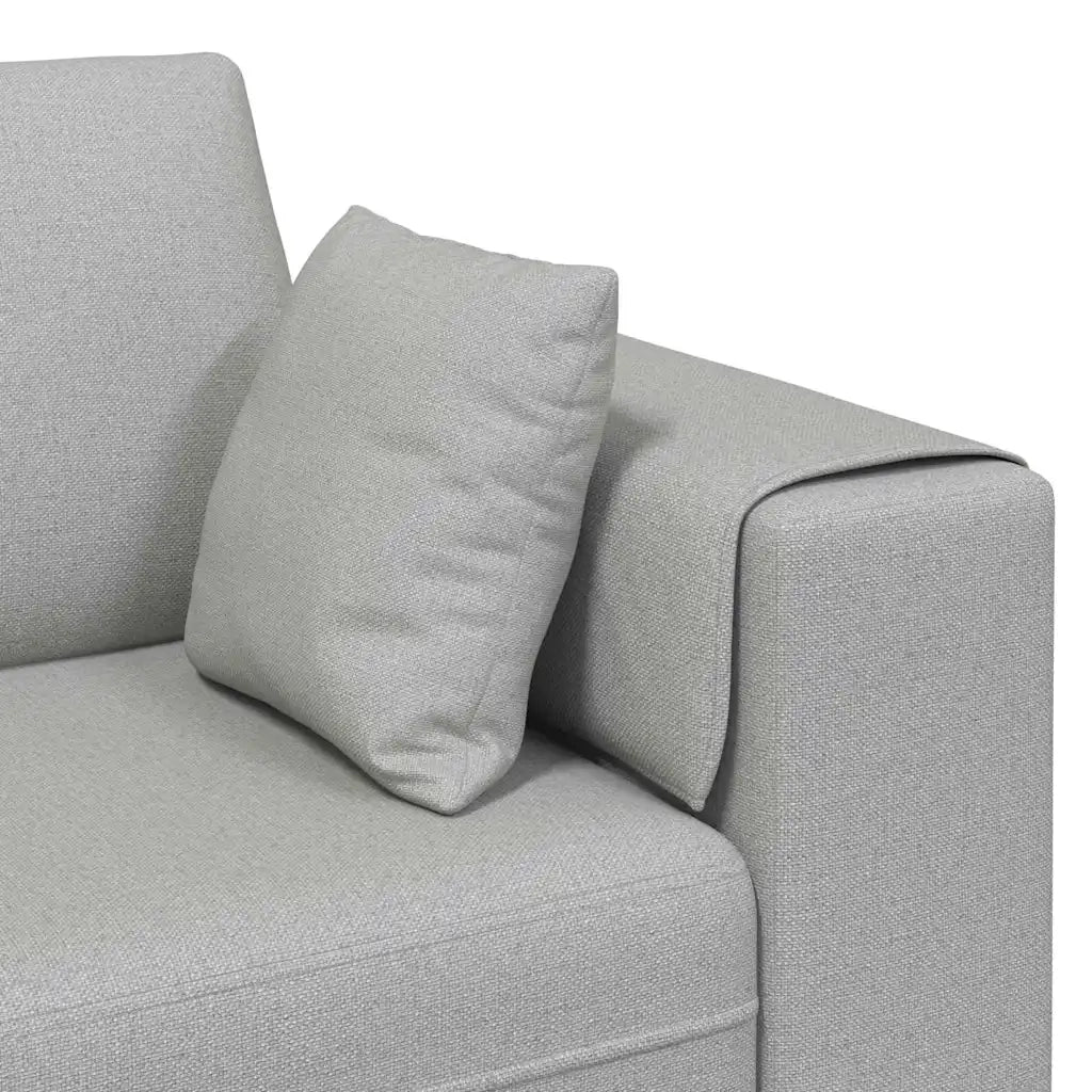 Divano in tessuto con cuscino Grigio Nuvola 208 cm Tessuto