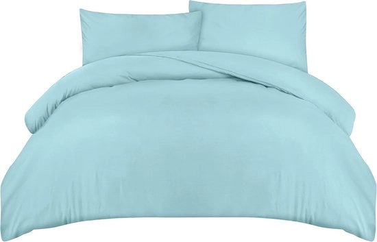 Set di coperte 200 x 200 cm con 2 cuscini 50 x 75 cm - Spugna blu per bagno