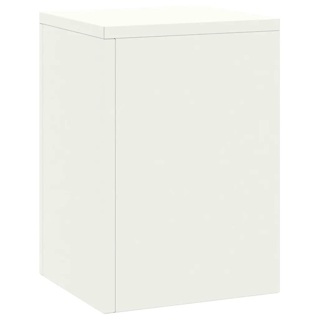 Supporto per piante 2 pcs Bianco 24 x 24 x 35 cm Acciaio 865807