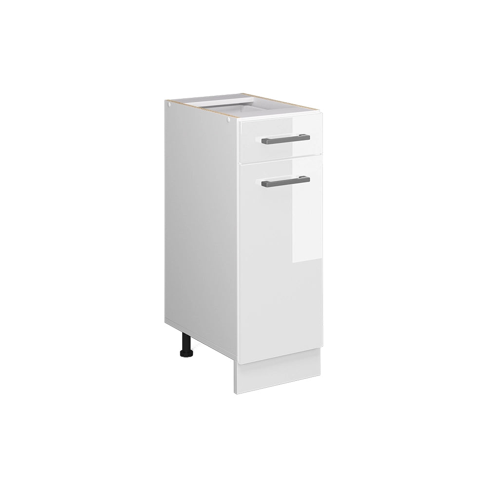 Vicco Frontale cucina Bianco lucido 29.6 x 70.8 cm frontale del mobile per mobile base con cassetti