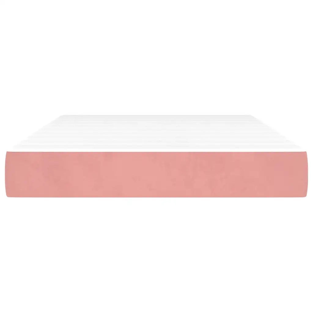 Materasso a Molle Insacchettate-Materasso per letto Rosa 120x210x20 cm in Velluto