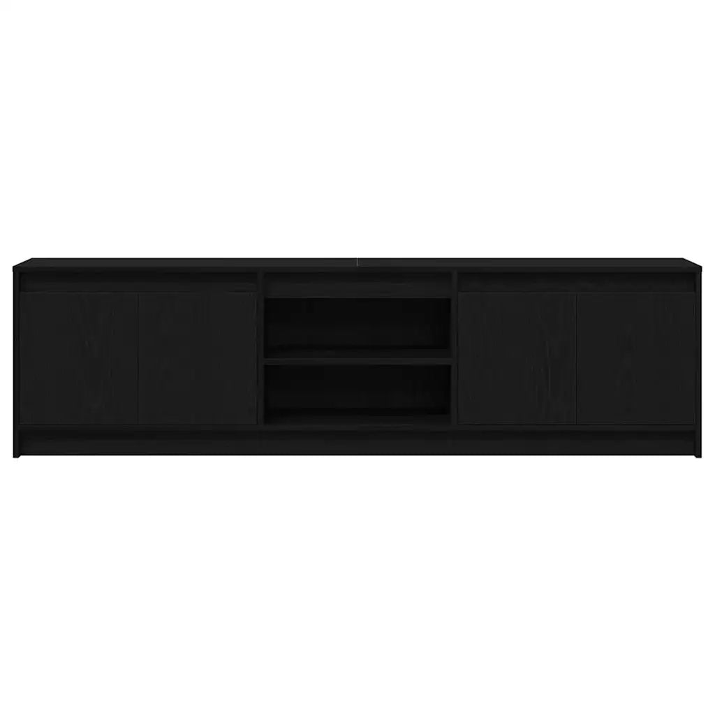 vidaXL Mobile TV Nero 182 x 34 x 50 cm Legno multistrato