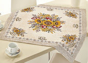 Tovaglia Copritavolo Centrino Runner Tavola Fantasia Floreale Sunlight Girasoli - 90x90 - Sunlight