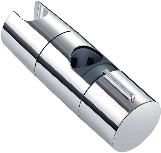 Maniglia universale per doccia, regolabile 19-25 mm, supporto per testa di doccia per bagno, supporti per testa di doccia in ABS verniciati a cromatura, rotazione a 45° in alluminio.