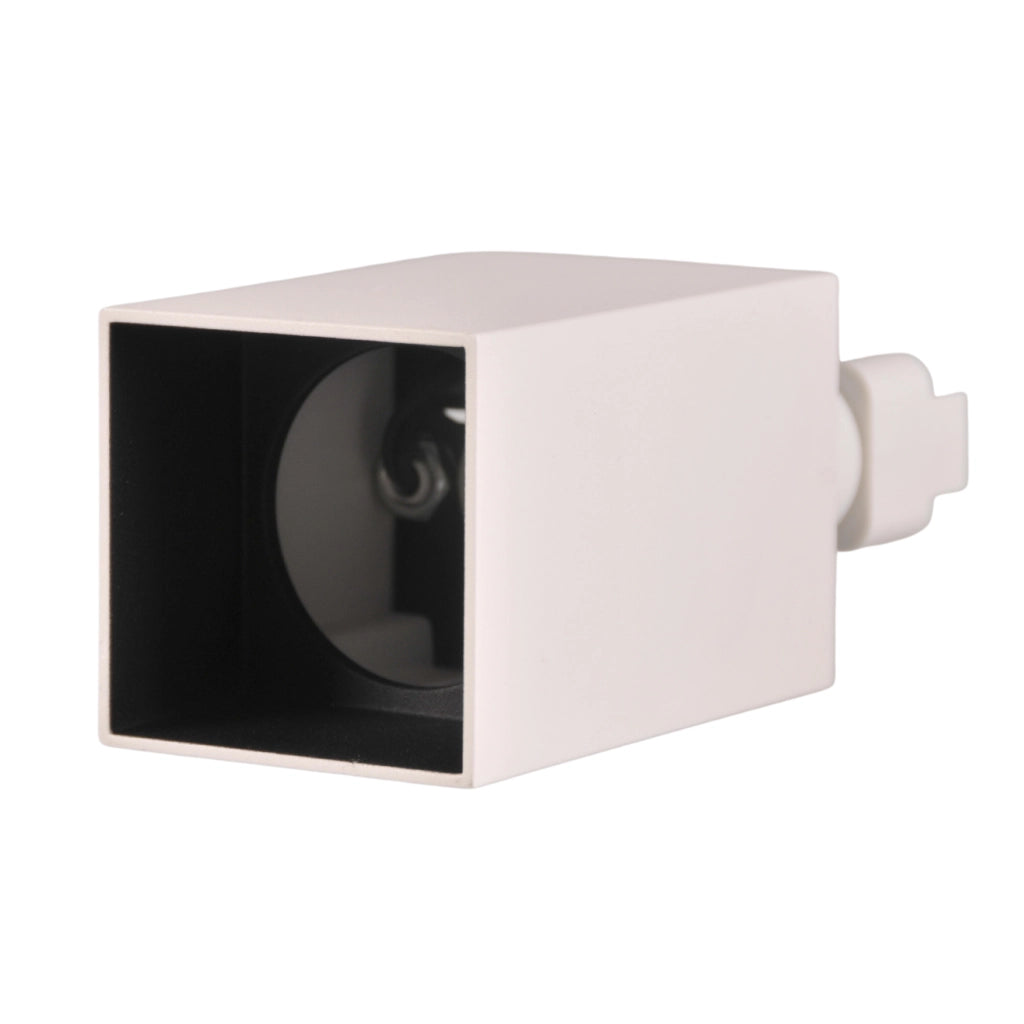 Faretto su binario Polux SQUARE bianco/nero GU10 10W