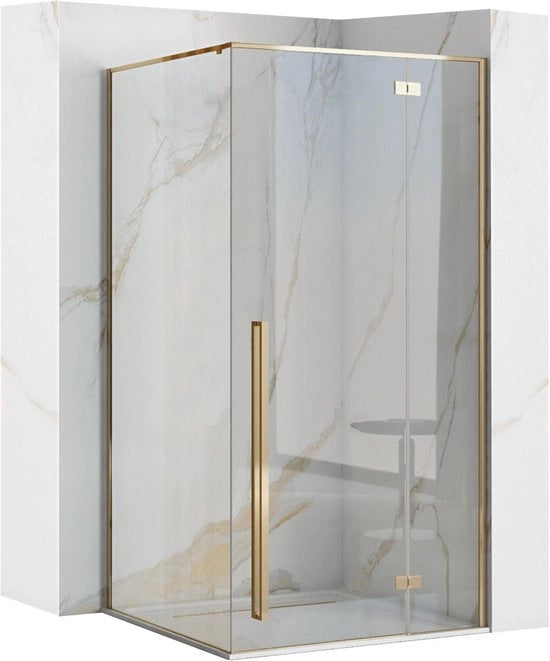 Douchecabine Rechthoek 80X100 U - 195 cm - Goud