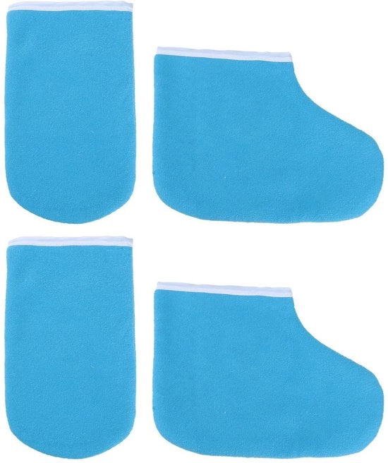 Set di cura manuale - Terapia di calore - Paraffina - Guanti di verniciatura - Manici di cotone morbido - Isolati - Maschera per mano