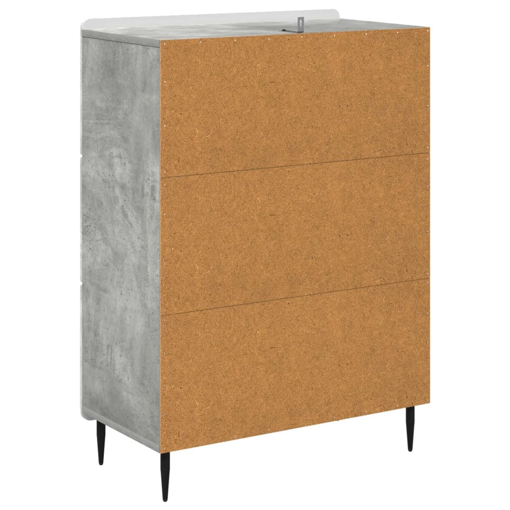Mobile con Cassetti Grigio Cemento 66 x 34,5 x 92 cm