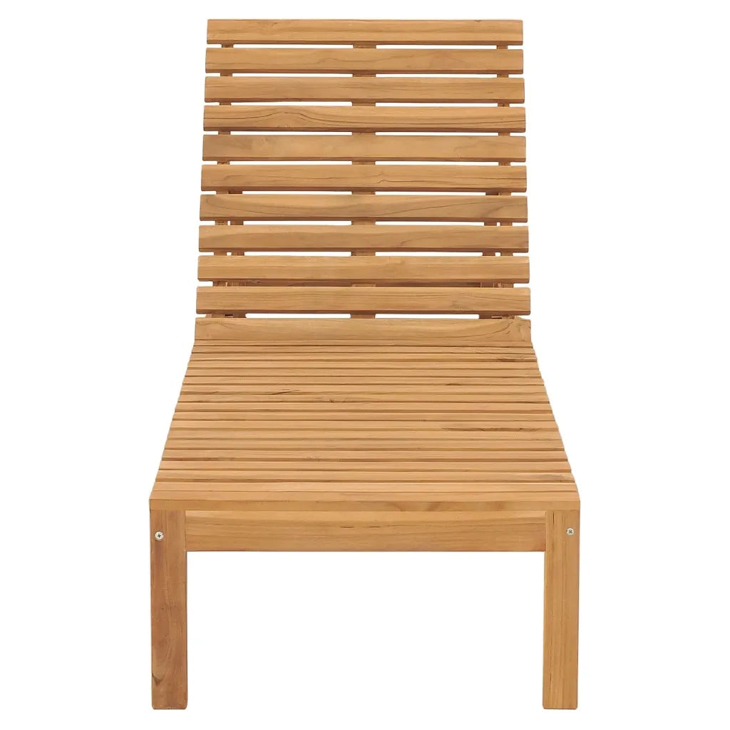 Lettini Prendisole 2 pz in Legno Massello di Teak
