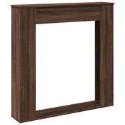 Cornice per Camino Rovere Marrone 100x20x100 cm in Truciolato CFW6230339