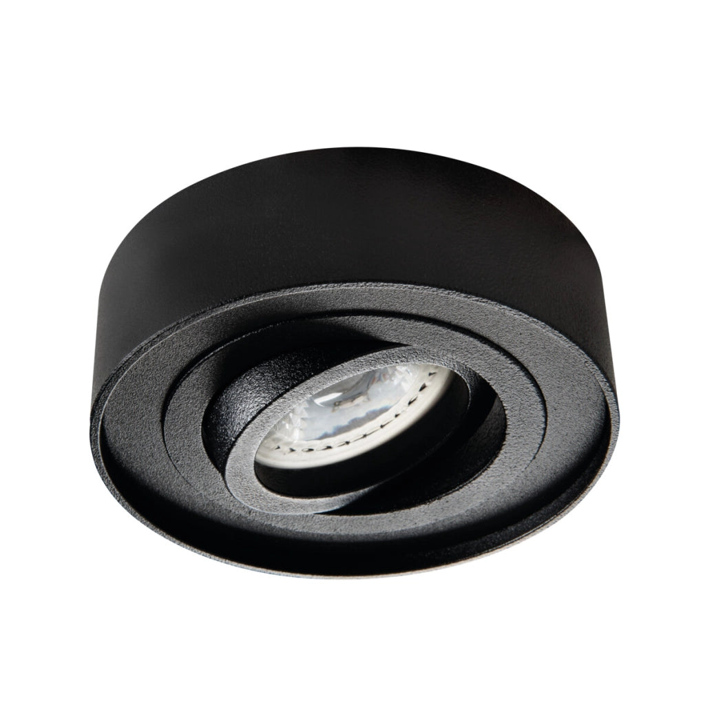 Faretto da soffitto Kanlux MINI BORD nero rotondo GU10