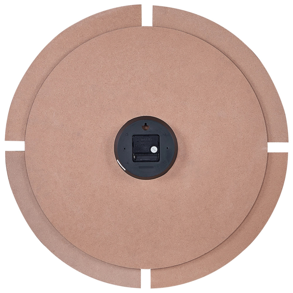 Orologio da parete di forma ovale in legno chiaro e nero 60 cm accessori per la casa camera da letto soggiorno
