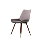 Set di 2 sedie da pranzo Evergreen in ecopelle e legno