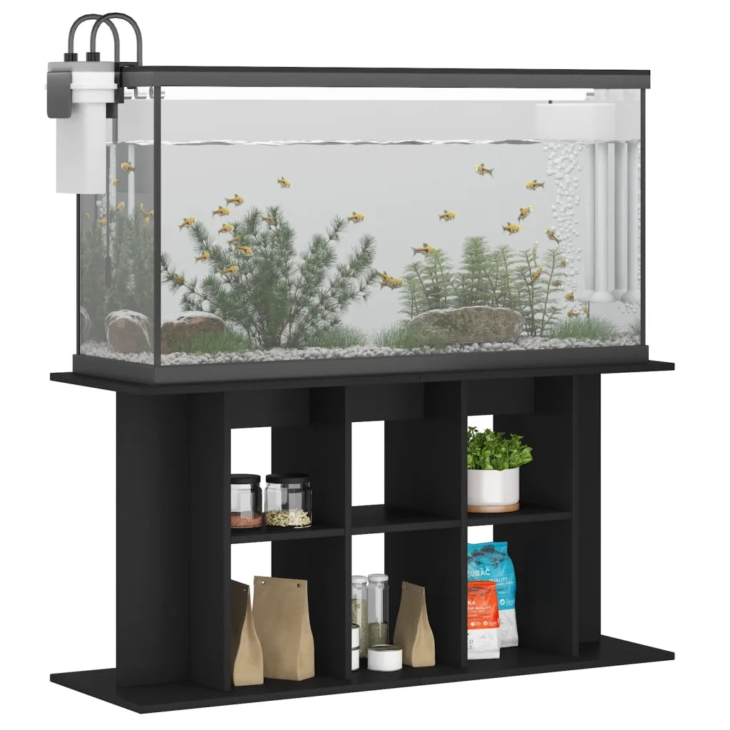 Supporto per Acquario 120x40x60 cm in Legno Multistrato Nero CFW9975351