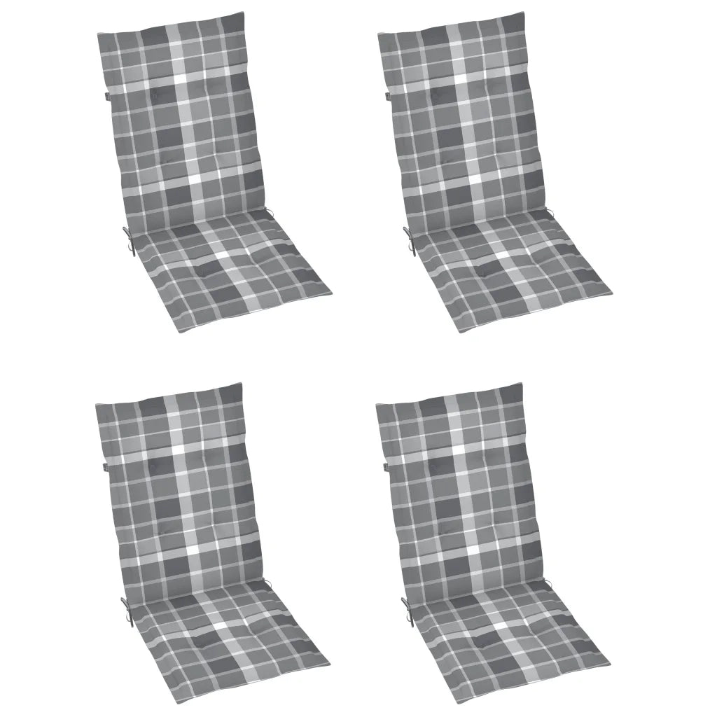 Sedie da Giardino Reclinabili 3 pz con Cuscini Massello Acacia cod mxl 76019