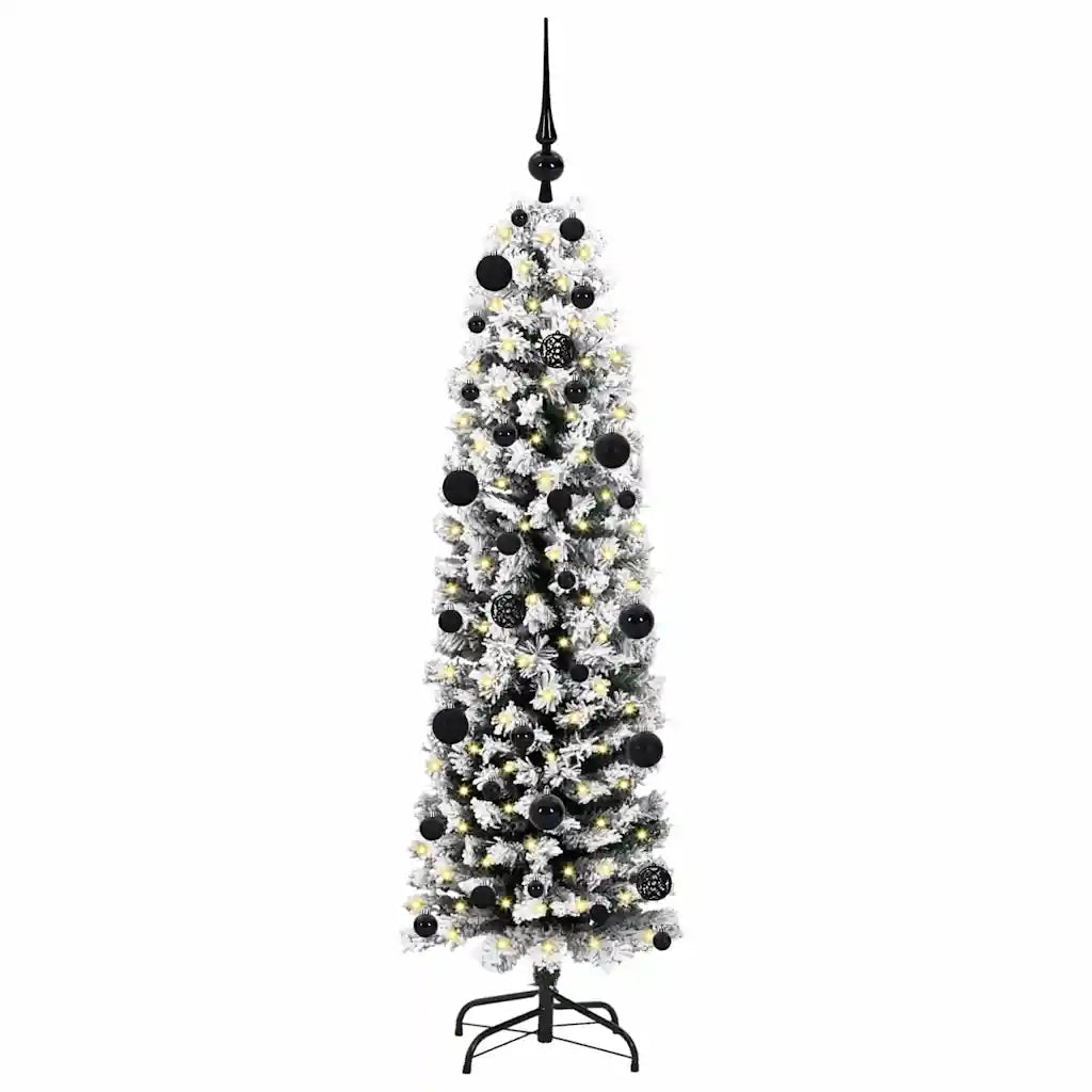 Albero di Natale artificiale con 150 LED Verde 150 cm