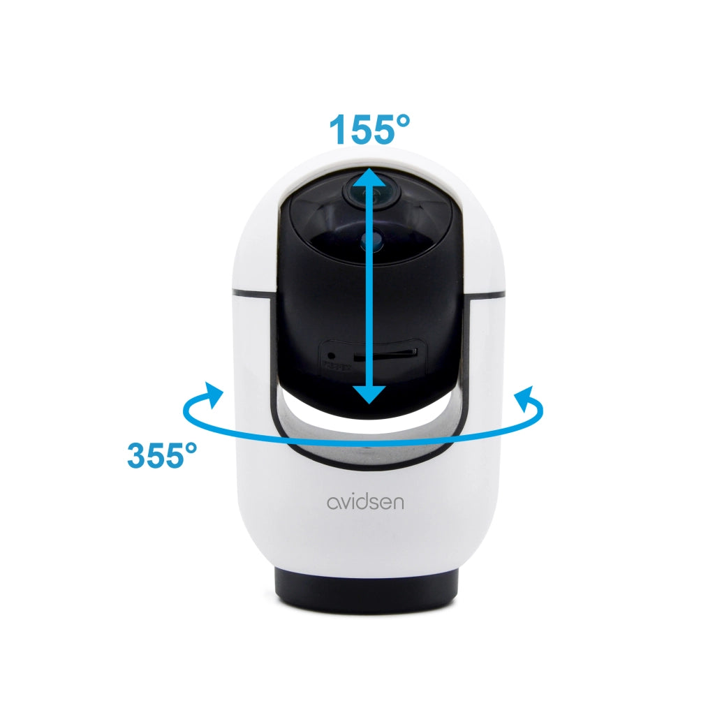 Telecamera Wi-Fi da interno 2K motorizzata 360° HomeCam Indoor 2K con sirena allarme