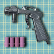 Set Pistola per Sabbiatrice con 4 Ugelli in ceramica, Pistola di Sabbiatura Professionale