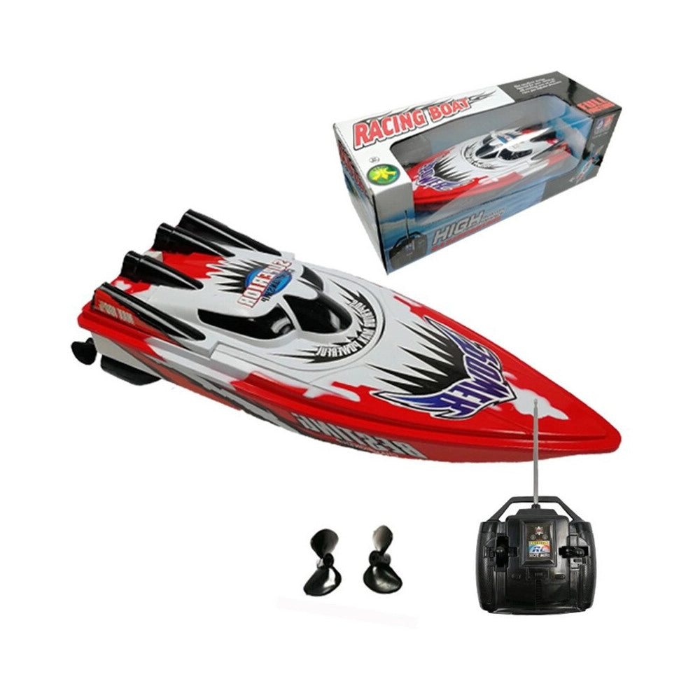Trade Shop - Barca Motoscafo Yacht Telecomandato Ad Alta Velocità 2 Eliche Mare Lago Fiume -