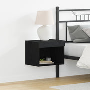 Armadio a muro  con luci LED Rovere Nero 40x30x30 cm