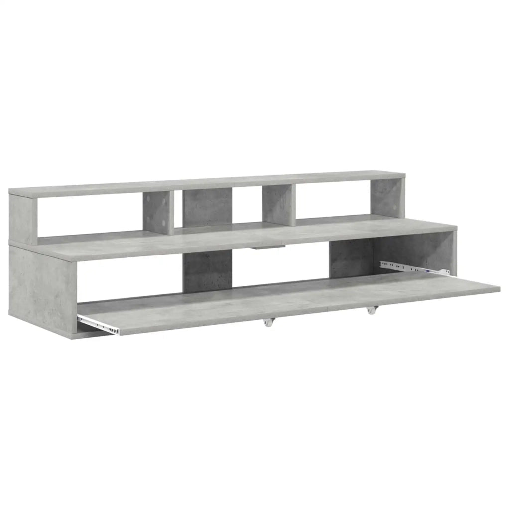 Scrivania studio Grigio Cemento 130 x 42,5 x 36 cm 8006727
