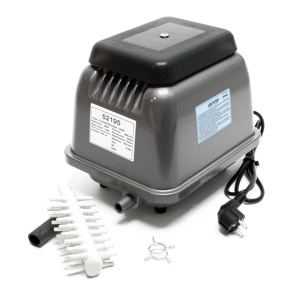 HJB-280 Ossigenatore acquario 280 l/min, Aeratore laghetto con funzione multi-speed